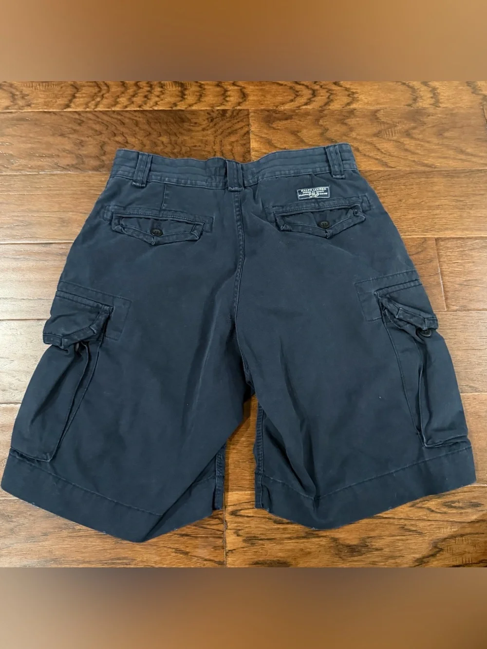 Polo Ralph Lauren Cargo Shorts Men's 34x10 Navy Blue Classic Polo Chino Twill